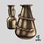 Metallvase 2er-Set
