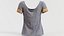 Decorated Open Neck Flower Top Shirt Remastered
