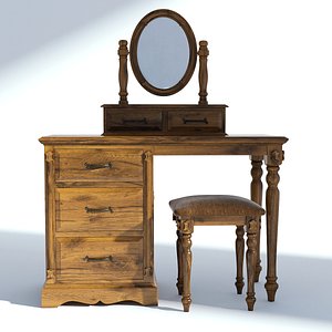 victorian furniture set 3D model