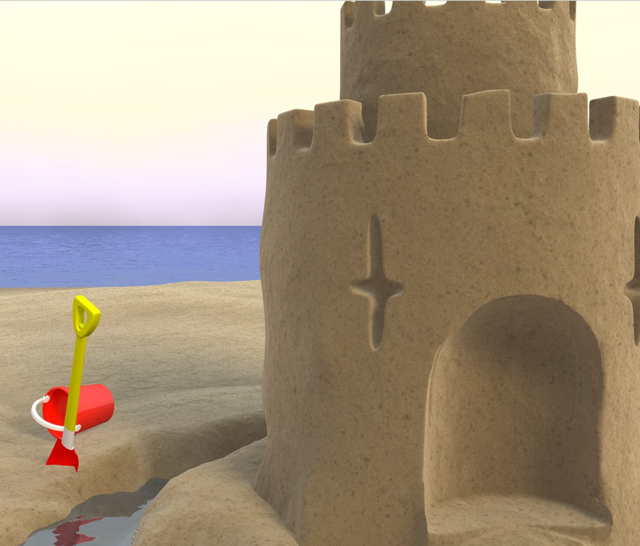 3d Castle Bucket
