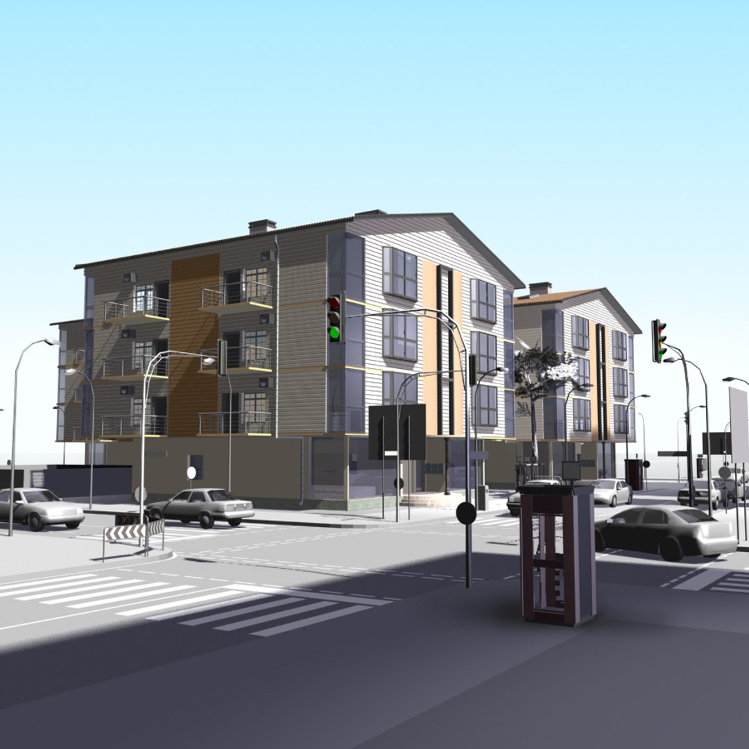 Urban Block Buildings Max