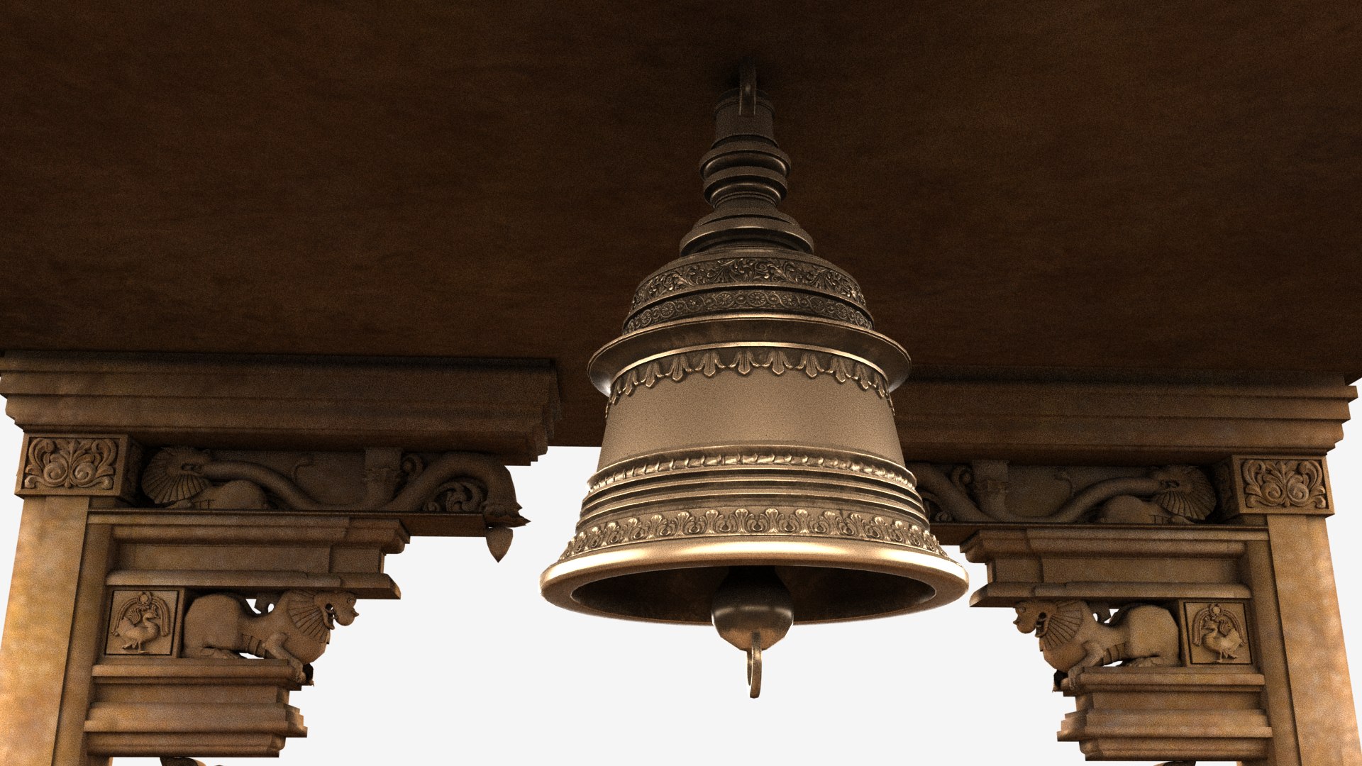 3D Hindu Temple Bell Model - TurboSquid 2178872