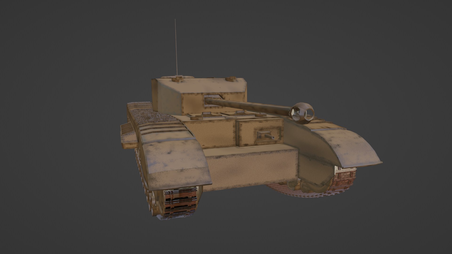 3D A43-Black Prince Tank Model - TurboSquid 2223793