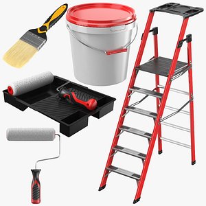 Detailed Painting Tools Collection