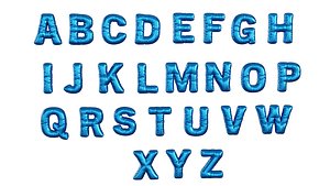 3D Balloons Alphabet