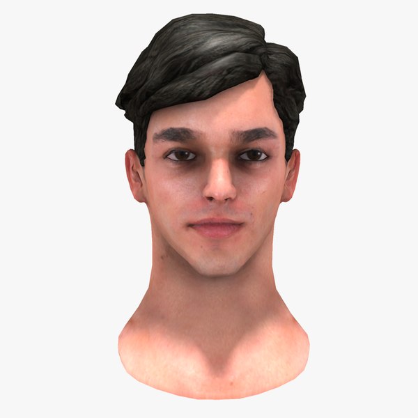 3d model male head