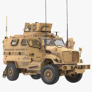 3D MaxxPro Armored Fighting Vehicle Rigged
