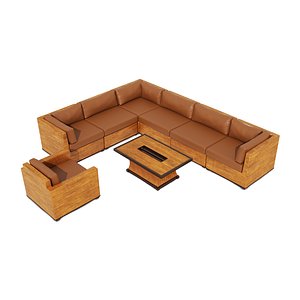 3D sofa seats living