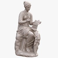Muse History Clio Statue