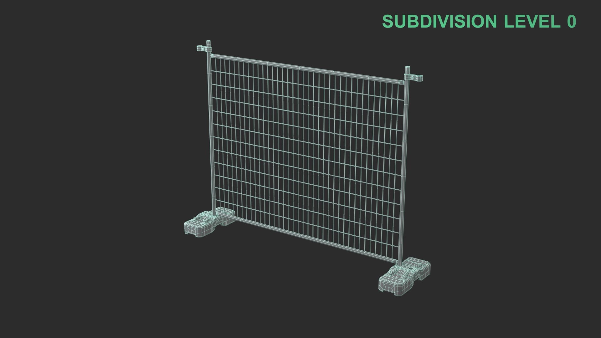 Fence Segment 3D model https://p.turbosquid.com/ts-thumb/Kf/g8bsjG/Y4/wireframe_0007/jpg/1756836846/1920x1080/fit_q87/41fb564d584cc20a5c1315d13a9b24572686b3a6/wireframe_0007.jpg