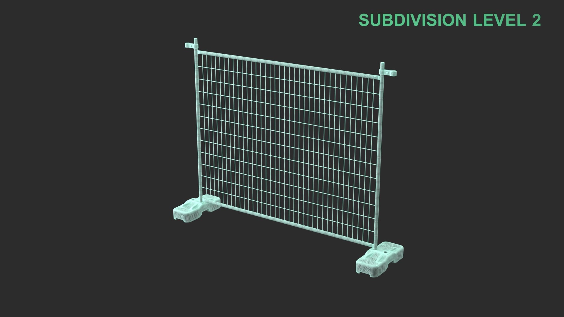 Fence Segment 3D model https://p.turbosquid.com/ts-thumb/Kf/g8bsjG/oo/wireframe_0001/jpg/1756836843/1920x1080/fit_q87/c94b1ba50ee4d45cda70b8d652de453b6b6ddd5b/wireframe_0001.jpg