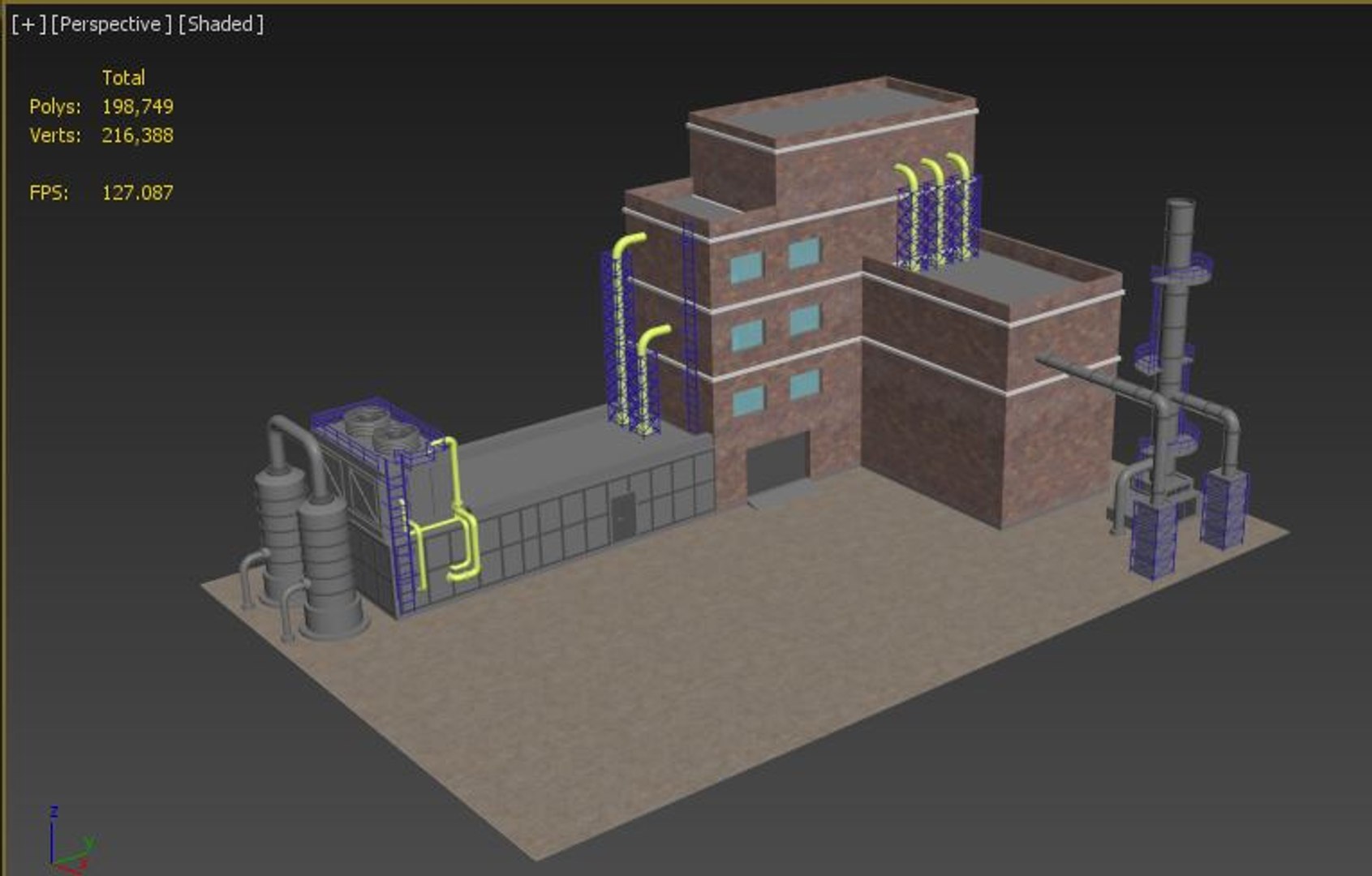 Factory Building 1 3D Model - TurboSquid 2008870