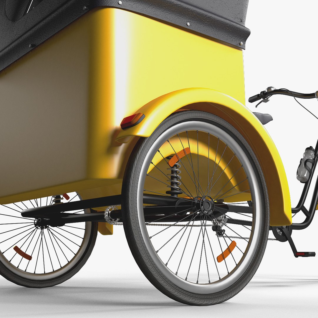 Rickshaw Taxi Bike 3D Model - TurboSquid 1177432