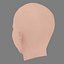 Testa di Lyna Khoudri - Senza capelli - Testa low poly per gioco