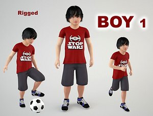 child boy 3D model