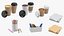 coffee set 3D model