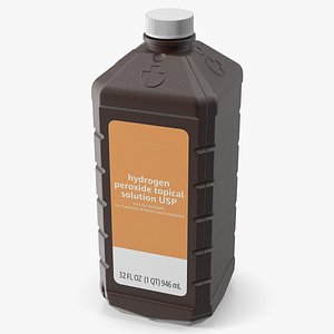 Medical Plastic Vial Hydrogen Peroxide 32 Fl Oz model