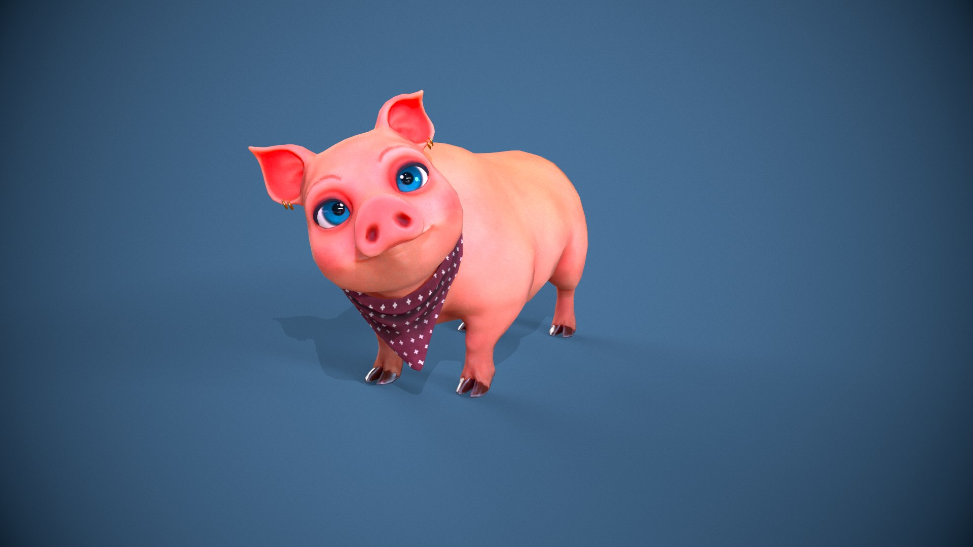 3D Stilized Pig Animated - TurboSquid 2208864