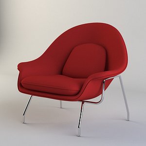 3d saarinen womb chair
