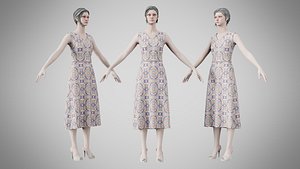 3D Dress 02 Whimsical Loop Mosaic