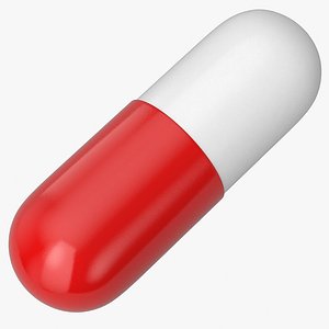 pill capsule 3D model