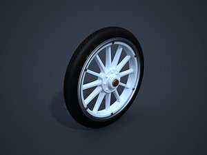 maya oldtimer car wheel