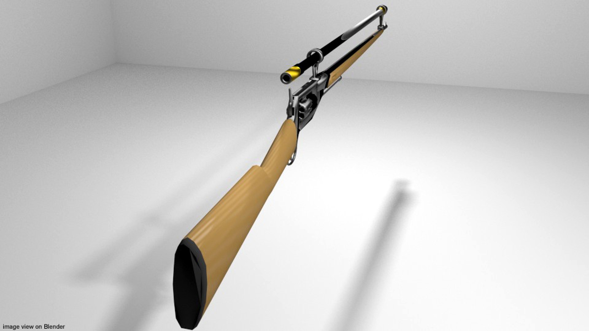 3d Model Revolver Rifle