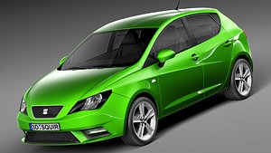 seat ibiza 5d 5door 3d model