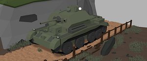 3D model tank isometric a13