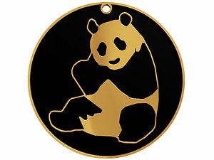 Panda Pendant 3D