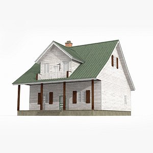 Single family villas in rural areas 3D model