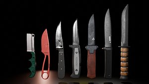 3D model knife package