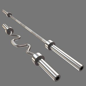 3d weight bars model