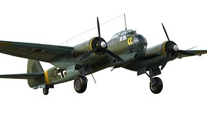 Junkers Ju 88 bomber 3D