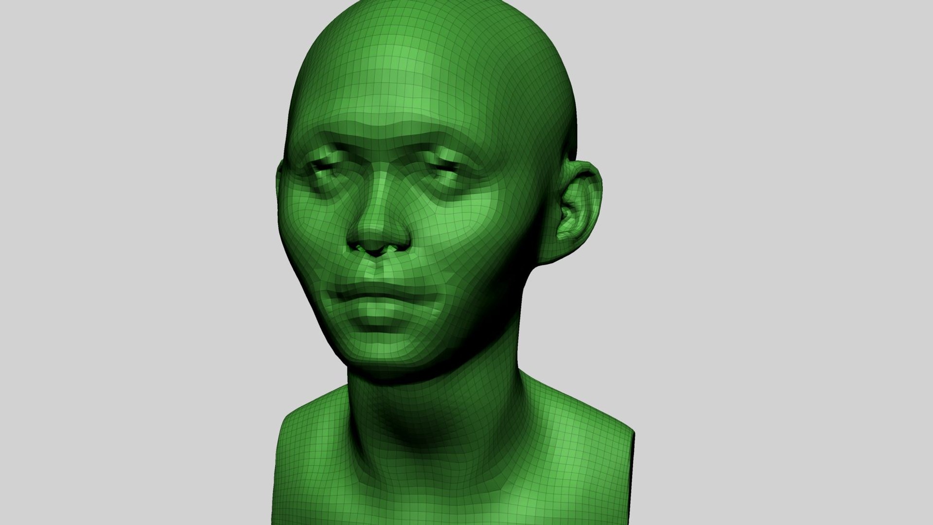 3D Base Female Head A - TurboSquid 1937902