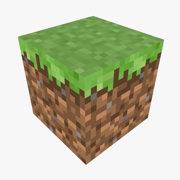 modelo 3d MINECRAFT-GRASS BLOCK - TurboSquid 1996539