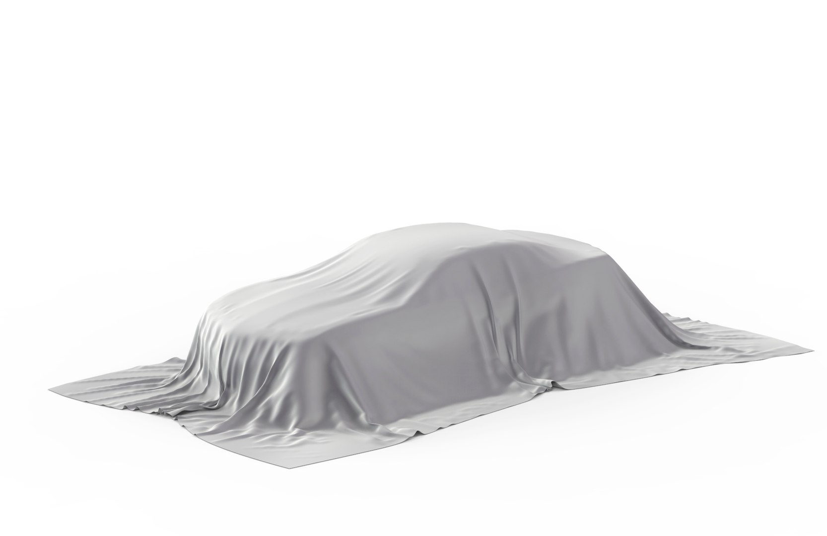 Car Covered White Cloth 3D - TurboSquid 1493167