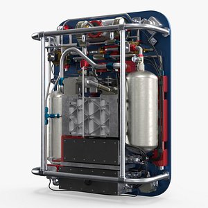 Astronaut Space Suit Backpack Equipment Metallic Blue