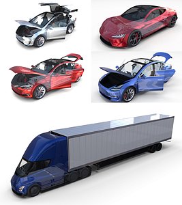 tesla roadster s x 3D model