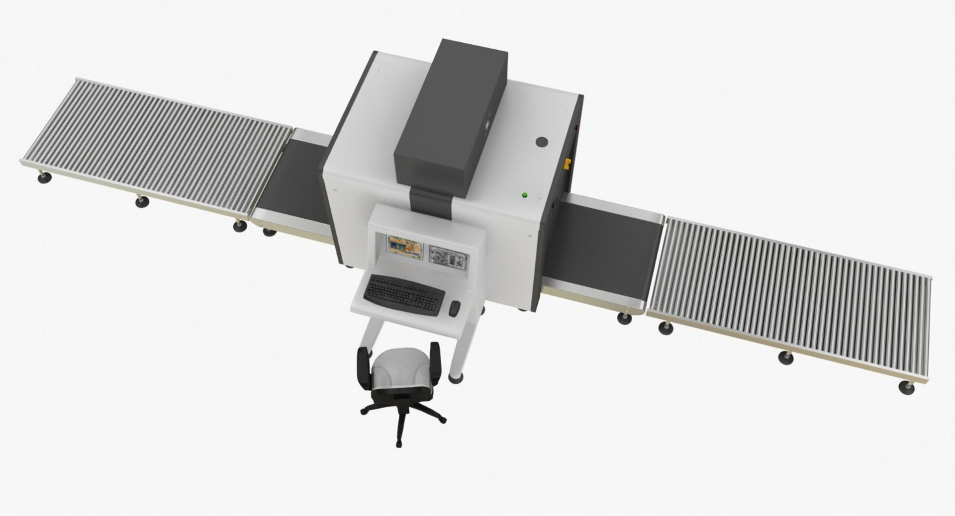 3D xray body security machine TurboSquid 1424316