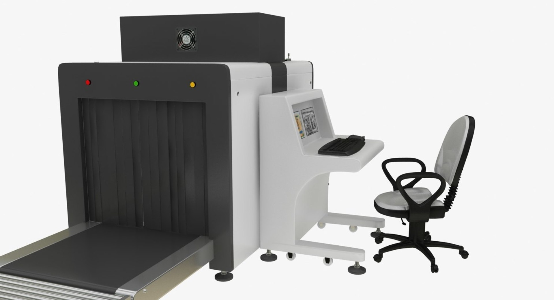 3D xray body security machine TurboSquid 1424316