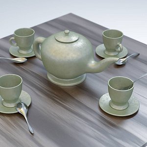 3D Tea service