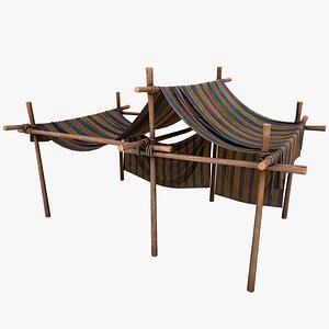 Medieval knight Tent Stalls 3D model