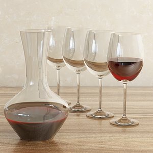 Decanter with wine