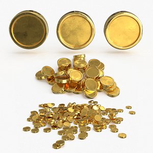 3D Generic Gold Coins