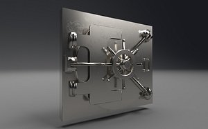 3D banks scene interior