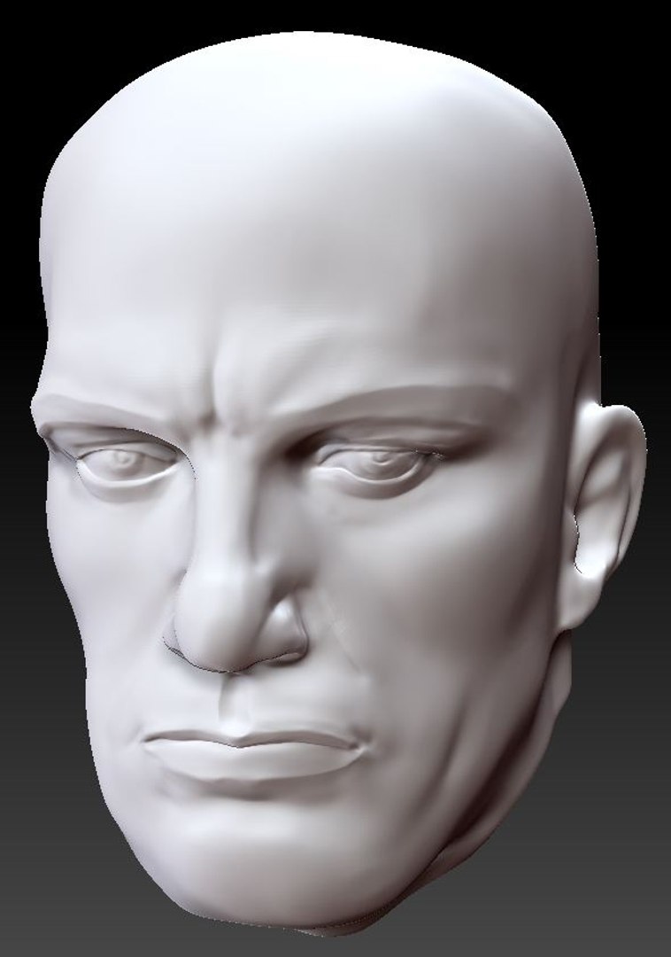 3d model sculpture head vladimir mayakovsky