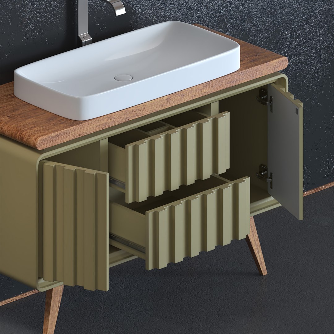 Bathroom Vanity 01 3D Model - TurboSquid 1970048 - Xs File Bathroom Vanity Designs