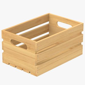 wooden crate wood 3D model