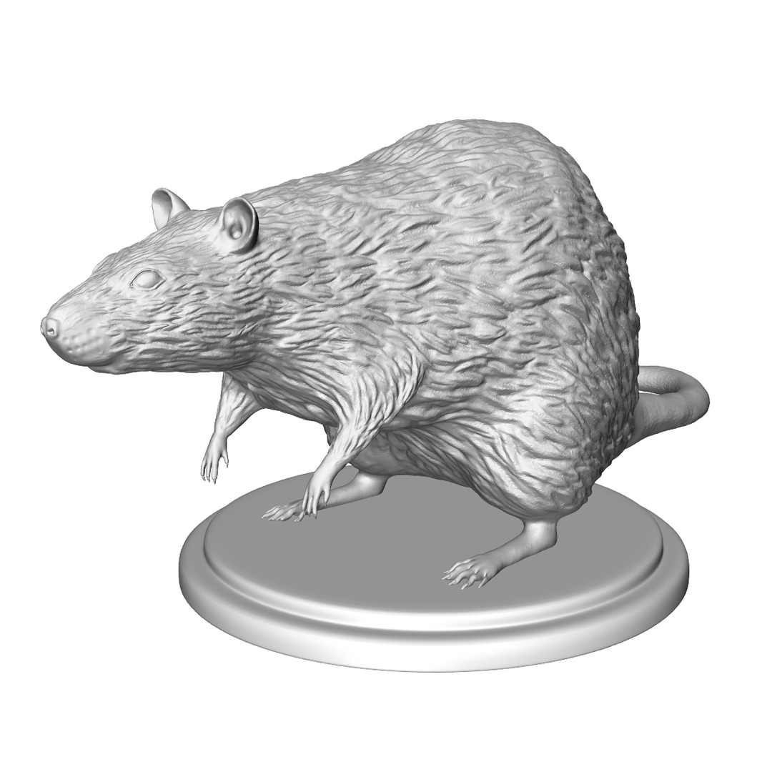 Модель крысы для 3д принтера